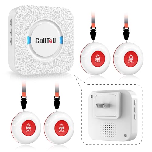 Caregiver Pager Wireless Call Button 500+ Feet for Home