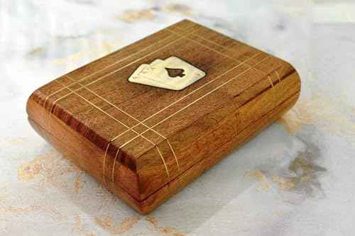 Wooden Playing Card Box