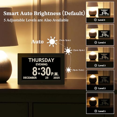 7'' Dementia Clocks for Seniors