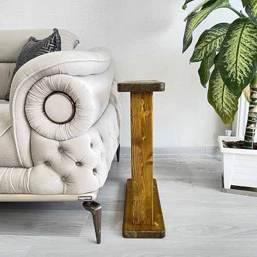 Very Narrow 7 inch Wide Side Table for Small Apartment Between Chairs