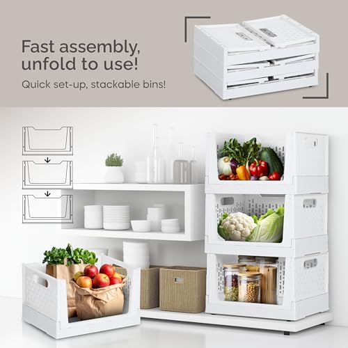 Plastic Stackable Storage Bins