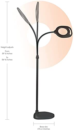 2-in-1 ClearSun LED Magnifier Light Floor and Table Lamp