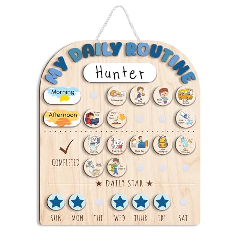 Wooden Chore Chart for Boys