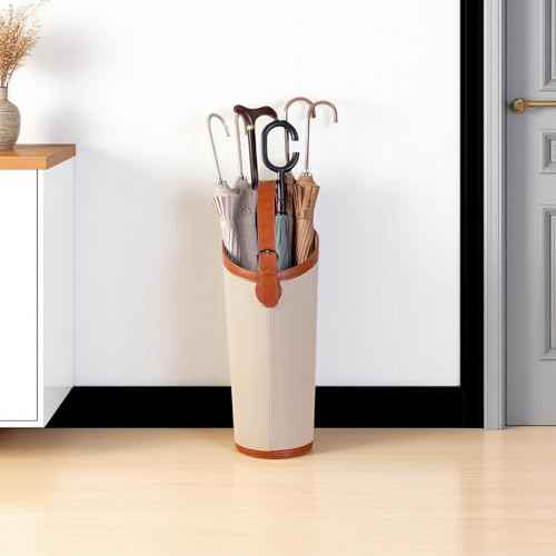Indoor Entryway leather Umbrella bucket