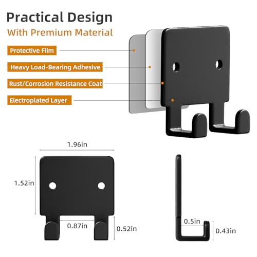 Key Holder for Wall Key Hooks with Tray and 6 Hooks