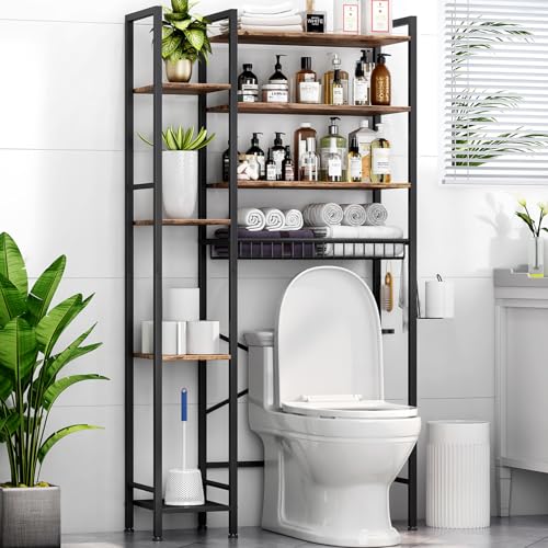 Over The Toilet Storage Rack with Extra Side Shelves