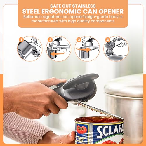 Safe Cut Stainless Steel Ergonomic Can Opener