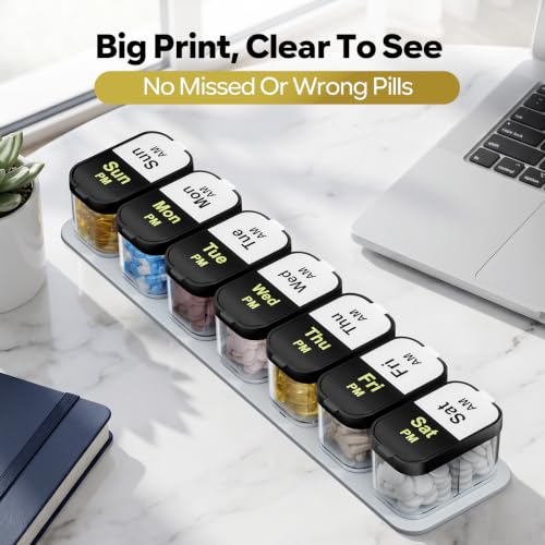 Extra Large Pill Organizer 2 Times A Day