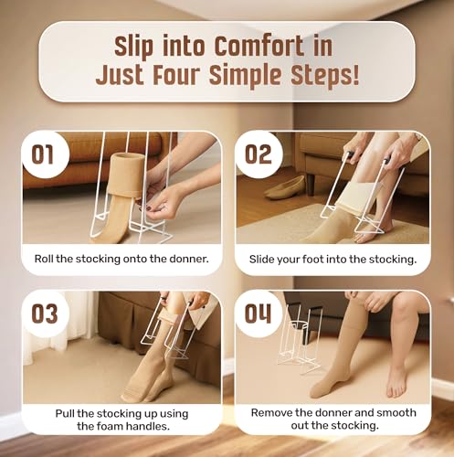 Stocking Donner Sock Aid Tool for Compression Socks Men or Women