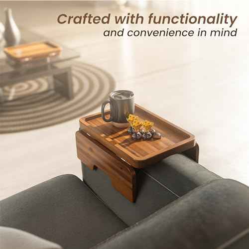 Couch Arm Table with Phone