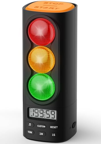 Traffic Light Visual Timer&ADHD Tool for Kids Adults Display Volume Adjustment