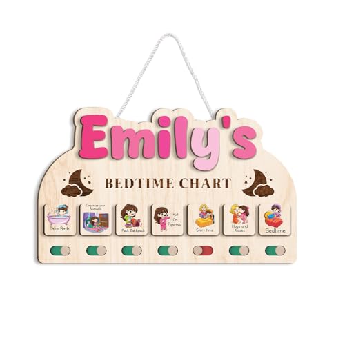 Wooden Chore Chart for Kids Visual Schedule