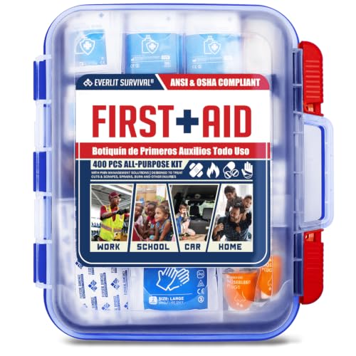 400 Pcs OSHA Compliant First Aid Kit