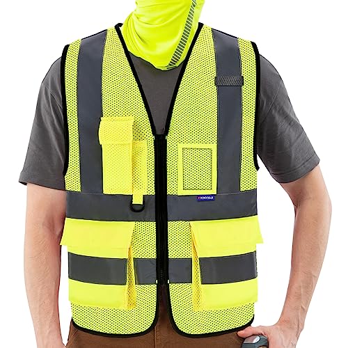 21 colors High Visibility Reflective Work Safety Vest XS