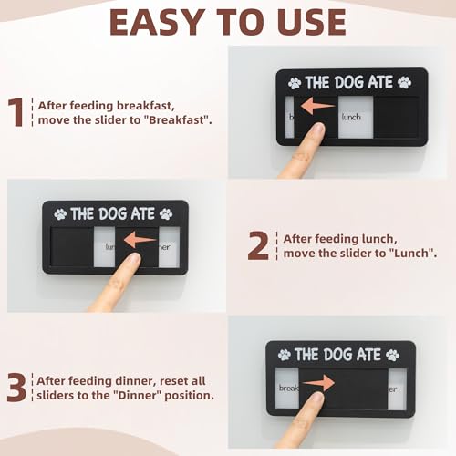 Dog Feeding Reminder Sign with Magnet
