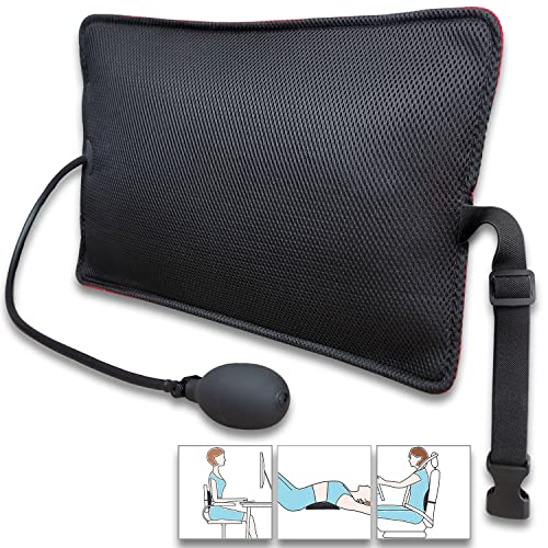 Inflatable Lumbar Support Pillow for Office Chair and Car Seat