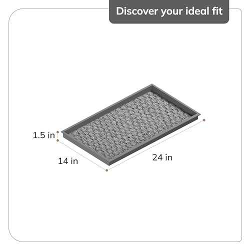 Heavy Duty Waterproof Rubber Shoe Storage Mat Organizer