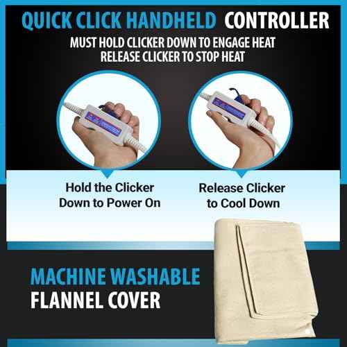 Professional Grade Heating pad with Automatic Moist Heat by Thermotech