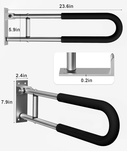 Handicap Grab Bars Rails 23.6 Inch Safety Bar