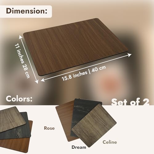 Set of 2 Wooden Sofa Tray