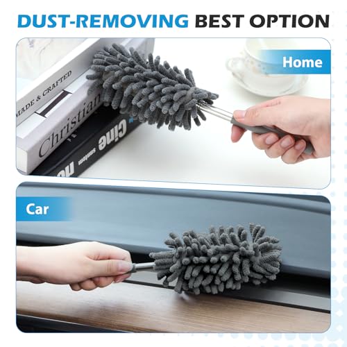 Microfiber Dusters w 2 Handle Sets