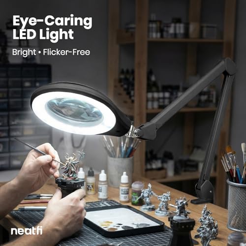 Elite XL HD Bifocals Super LED Magnifying Lamp with Clamp