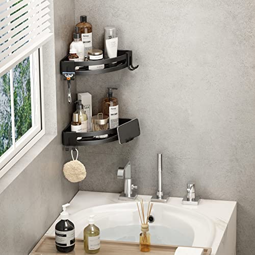 adhesive mounting shower caddy