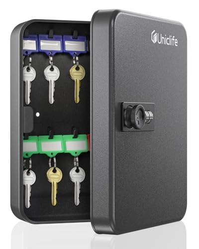 20 120 Position Key Cabinet with Combination Lock with Colorful Key Tag Labels Stickers and Hooks