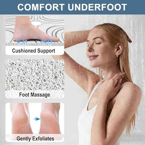 Square Shower Mat Non Slip