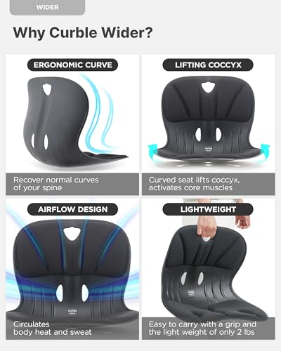 Curble Chair Teenager] Ergonomic Lower Back Chair Support
