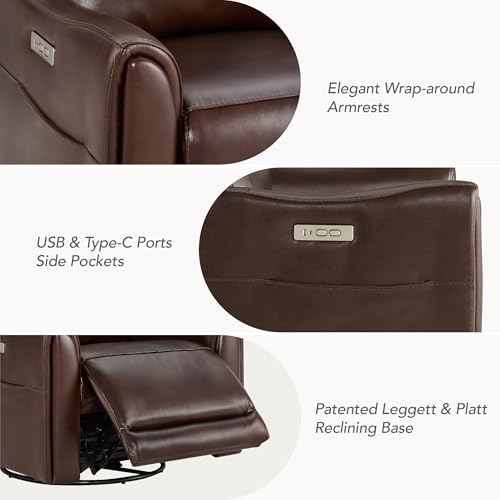 Genuine Leather Recliner Chair for Adults