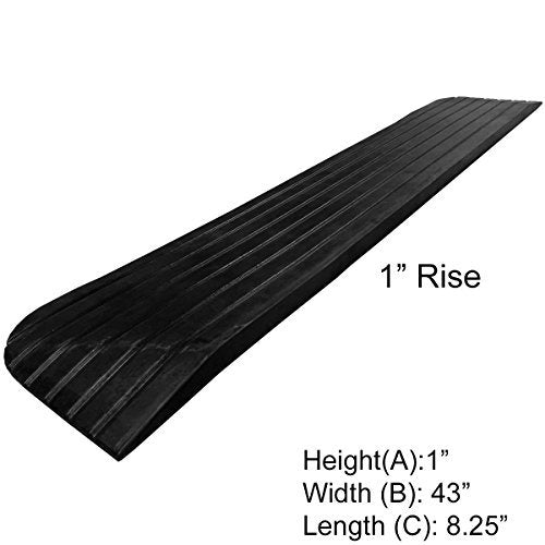 Rubber Power Wheelchair Scooter Threshold Ramps