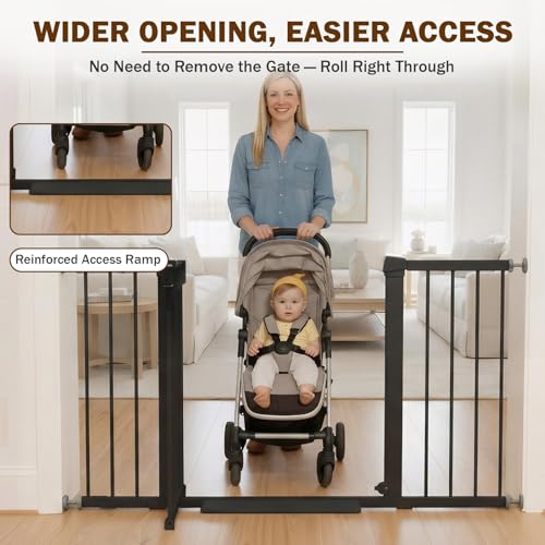 29.5" 51.5" Extra Wide Baby Gate Dog gate