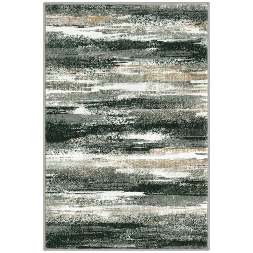 Washable Abstract Rug Non Slip