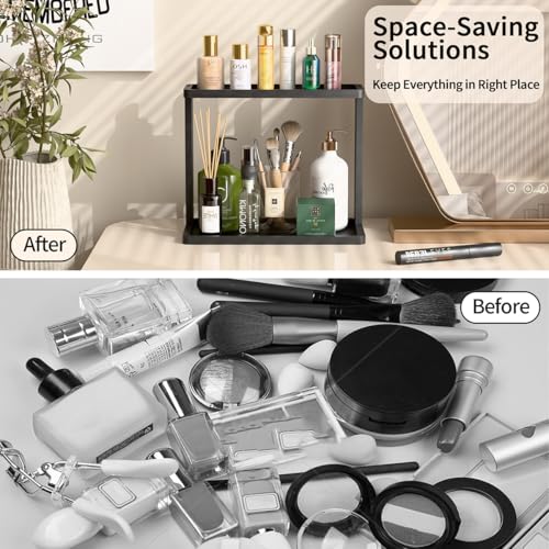 Bamboo Bathroom Counter Organizer