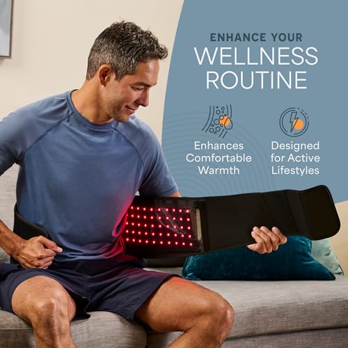 Allevared Pro Red Light Therapy Belt with Pulse Modes & Vibration