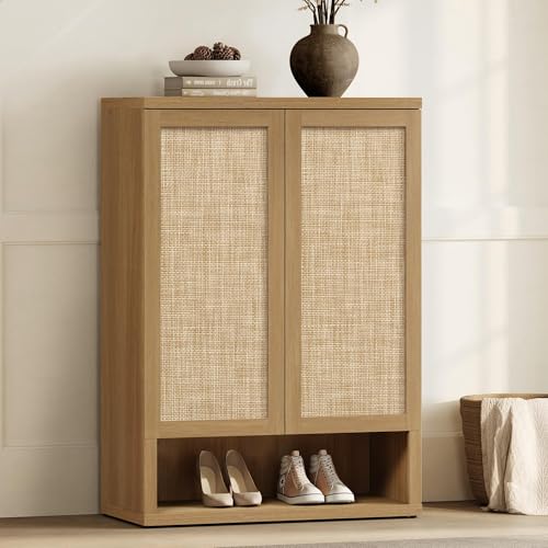 Rattan Shoe Storage Cabinet