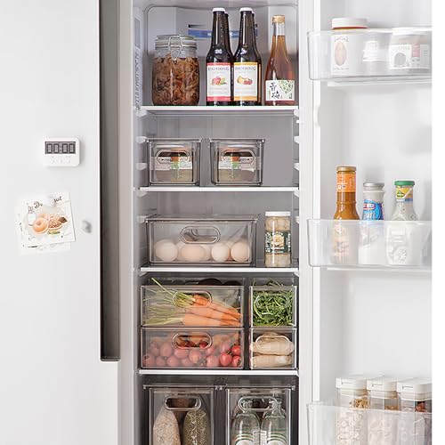 2 Pack Fruit Storage Containers for Fridge with Strainer