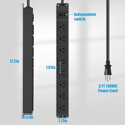 8 Outlet Magnetic Power Strip