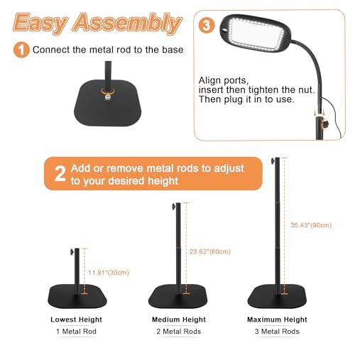 Floor Magnifying Glass withLight and Stand