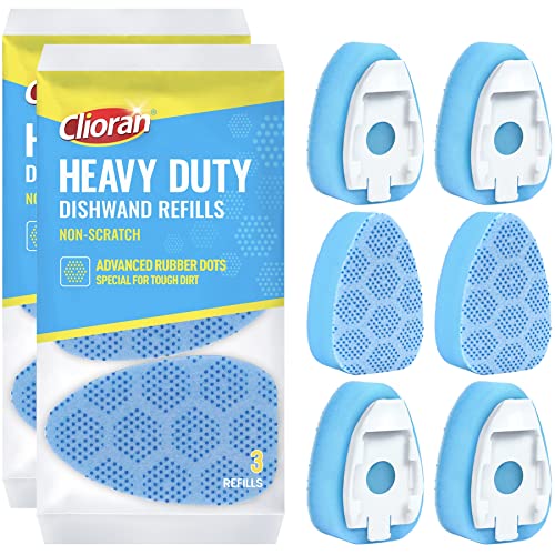 Scrub Dots Dishwand Refills Heads Sponge for Scotch