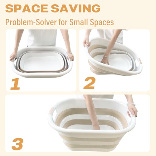 Collapsible Laundry Basket with Handles