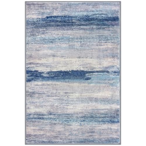 Abstrac Washable Rugs for Entryway