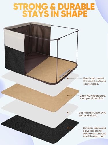 Fabric Closet Storage Bins for Shelves