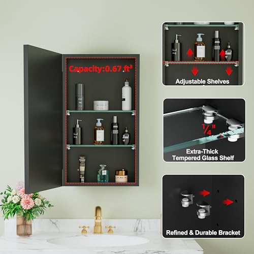 Elise Series Medicine Cabinet with Mirror