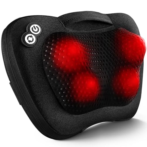 Shiatsu Back Massager with Heat for Pain Relief