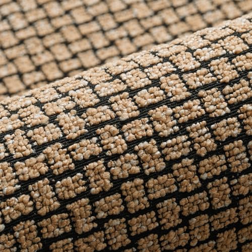 Kitchen Rugs Non Slip Washable Kitchen Mat for Floor Khaki 17"x71"