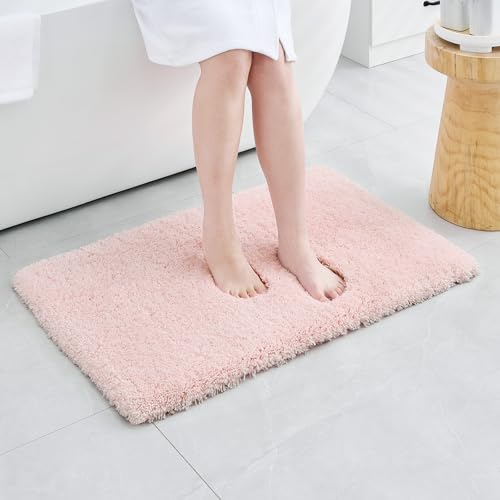 Bathroom Rug Non Slip Fluffy Bath Mat for Bathroom Floor Washable Plush Luxury Bath Rug for Tub Soft Shaggy Shower Sink Mat