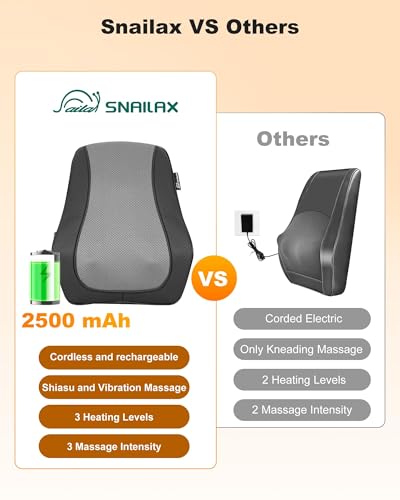 Shiatsu Back Massager with Heat Vibration