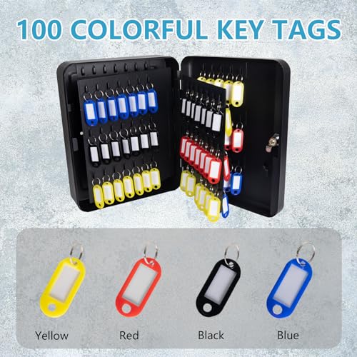 72 Position Key Cabinet with Combination Lock Wall Mount